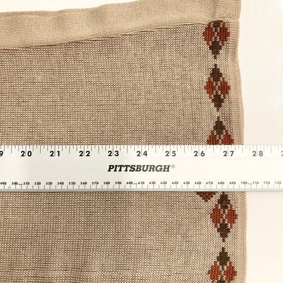 Vintage CAL KNITS Sweater Tunic Vest Cape Poncho M Aztec Western Folk Native - Picture 12 of 12